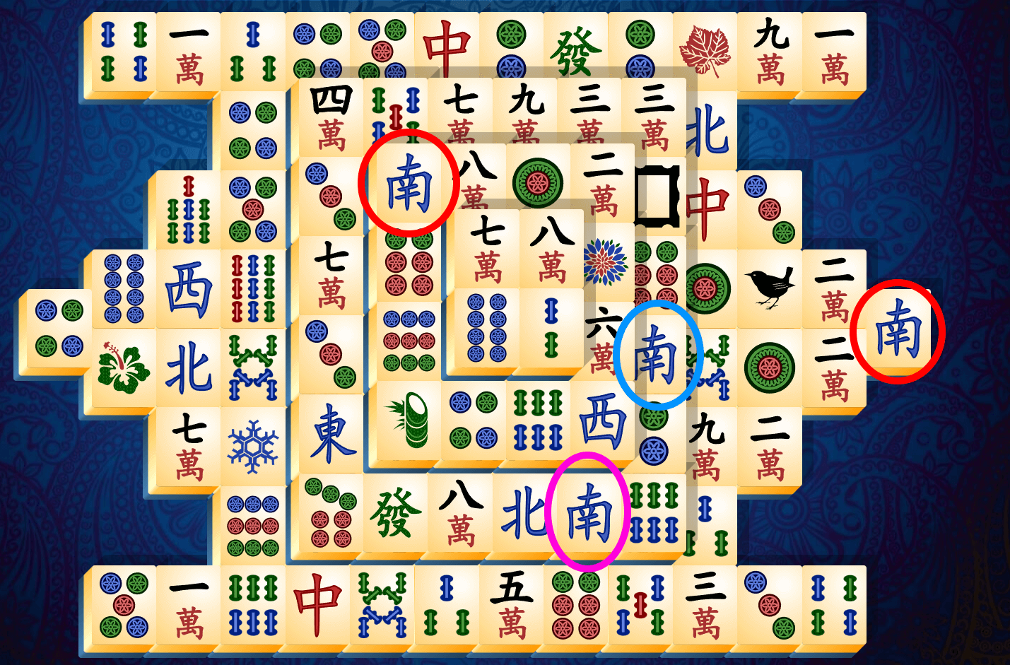 Mahjong Solitaire-guide, steg 2