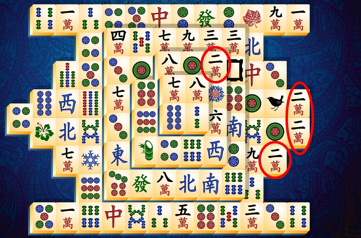 Mahjong Solitaire-guide, steg 3